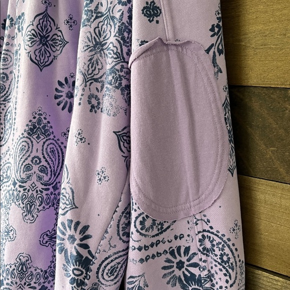 NWT Free People Women's West Coast Printed Ruby Jacket Purple Size Medium - Picture 7 of 9